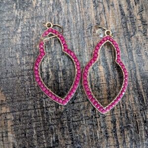 Pink Marilyn Schiff drop earrings